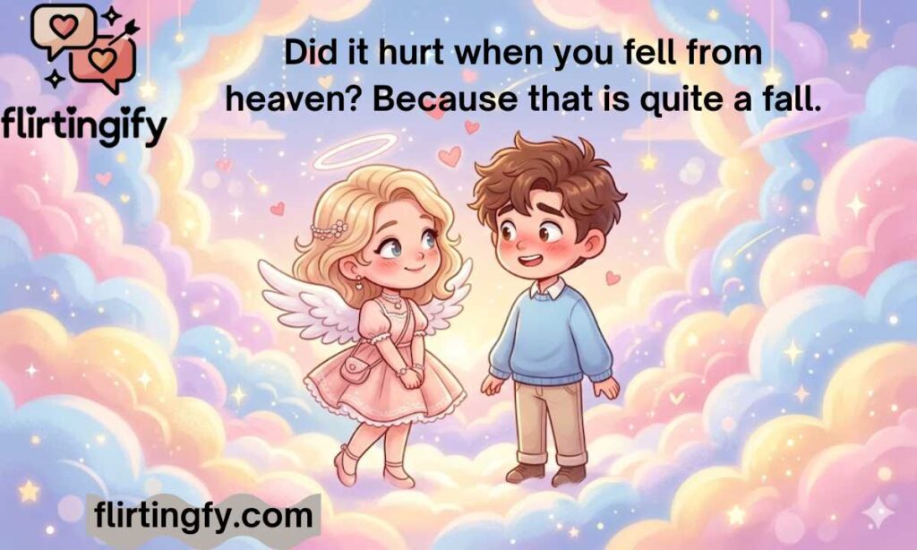 Cheesy Angel Pick Up Lines