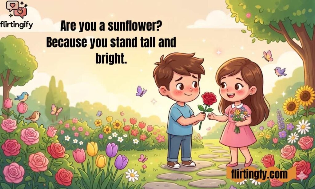 Flower Pick Up Lines for Him
