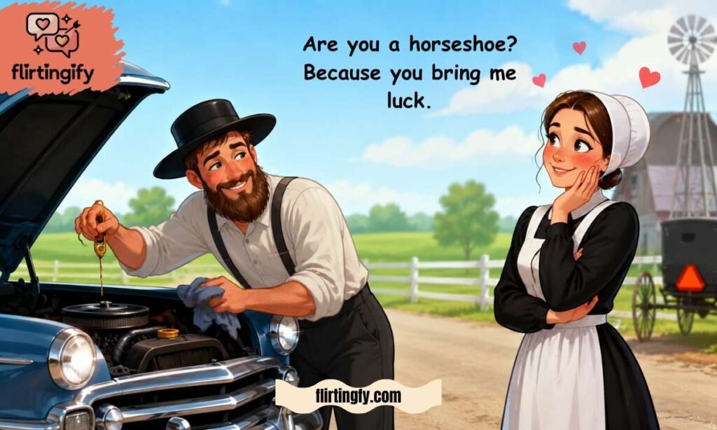 Amish Oil Change Wordplay Lines
