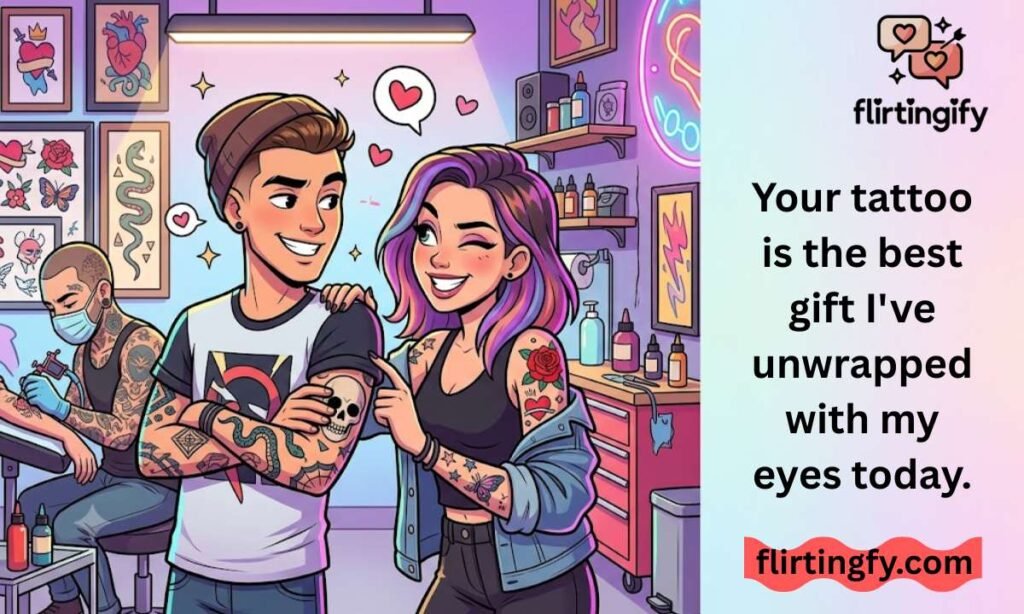 Christmas Tattoo Pick Up Lines