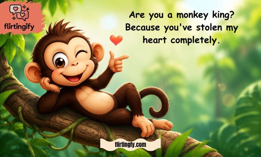 Corny and Cheesy Rizz Monkey GIF Pick Up Lines That Still Work