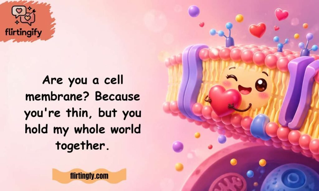 Funny and Cheesy Cell Membrane Pick-Up Lines